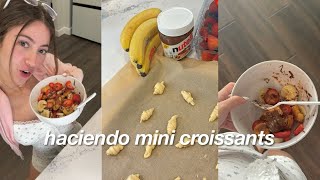 haciendo mini croissants 🥐🍓🍌