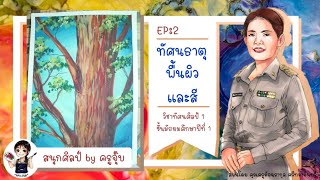 สอนวาดภาพ เรื่องทัศนธาตุ : พื้นผิว และสี