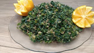 طريقة عمل سبانخ باللحمة (سلسلة رمضان) الوصفة الأصلية| How to make spinach with meat