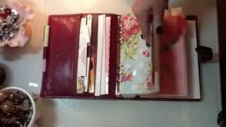 2013 A5 Vintage Pink Malden Filofax Set-up