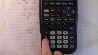 Exponential Decay (Carbon Dating) Example