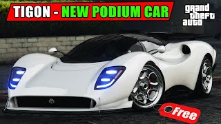 Lampadati Tigon Review \u0026 Best Customization FREE NEW PODIUM CAR (CASINO WHEEL VEHICLE) GTA 5 Online!