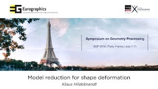 Model reduction for shape deformation