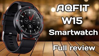 AQFIT W15 A Indian Smartwatch full review in hindi || AQfit w15