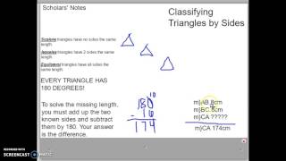 Classifying Triangles by Sides