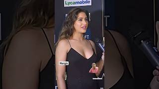 Bold and Beautiful Actress Nargis Fakhri Damn Hot in Black Dress #shorts #short #shortsfeed