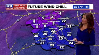 Very cold start to the day Thursday with gusty winds; gradually warming over the weekend