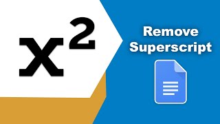 How to undo superscript in google docs
