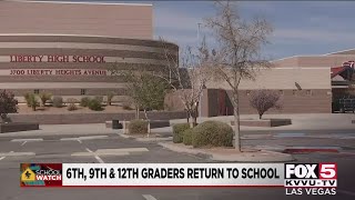 Some older CCSD students return to school