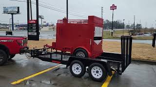 Mega Corn Roaster trailer ready for California sink set up Corn roaster trailer for sale bbq smoker