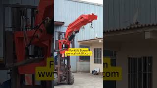 叉车飞臂吊工厂试车|叉车吊臂|伸缩吊臂|批发|Fly Jib|Boom|Crane|吊车 #factory #machinery