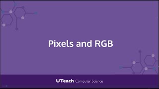 Quick Bit: Pixels and RGB