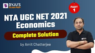 Nov 2021 Paper - II Part 1 | UGC NET Economics Past 10 Years Solved Papers | Amit Sir