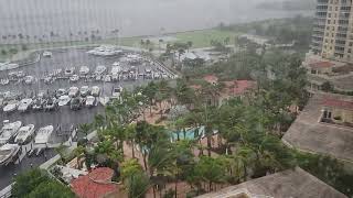 Start of Hurricane Ian from Tarpon Point, Cape Coral.