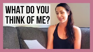 Reading Your Assumptions About Me!