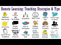 distance learning remote teaching strategies