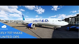 MSFS2020 I iFLY 737 MAX8 I UNITED OPS