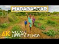 Exploring Madagascar in 4K HDR - Peaceful Life of Joyful People from Androhibe Village