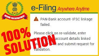 pan bank account ifsc linkage failed