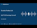 eureka forbes ltd q2 fy2024 25 earnings conference call