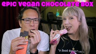 EPIC Vegan Chocolate Haul Unboxing \u0026 Trying 🍫