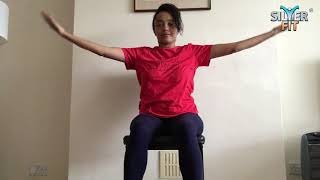 Silverfit @Home - Chair Yoga with Laura session 3 | Senior home workouts