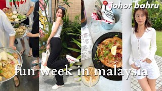 FUN WEEK in Johor Bahru - JB premium outlet, food, massage *travelling to jb via land* [VLOG]