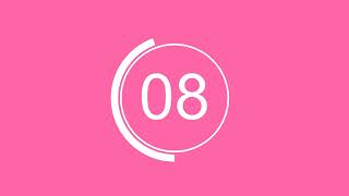 20 second timer countdown video deep pink and light pink landscape video 🕒️