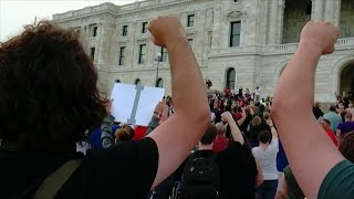 Protesters March In St. Paul Following Yanez Verdict