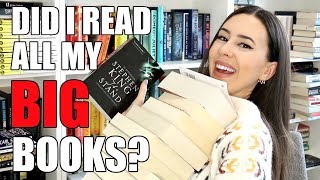BIG BOOKS READING CHALLENGE WRAP UP 2018 || Books with Emily Fox