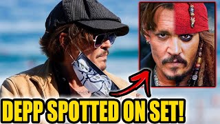 Johnny Depp REHIRED & SPOTTED On Set For New Pirates Of The Caribbean Film...!?