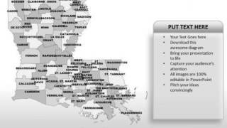 editable usa louisiana state powerpoint maps