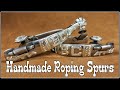 HANDMADE ROPING SPURS by BRUCE CHEANEY - SPUR MAKING - ENGRAVING