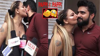 Rakhi Sawant कि Pappi💋 Khatam ही Nahi Horahi Rakhi Kissing Her BF Adil Durrani In Public