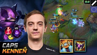 Caps Mid Kennen Build Hextech Rocketbelt Electrocute - Caps Kennen Match Highlight - LOL EUW 13.6