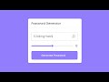 Create Random Password Generator in HTML CSS & JavaScript | Strong Password Generator