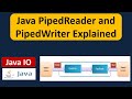 Java PipedReader and PipedWriter Explained | Java IO | Java Tutorial