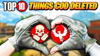 Top 10 Crazy Things DELETED From Cod History