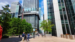 [4K] Providence Wharf | South Quay | Canary Wharf | London Walk