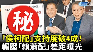 最新民調！藍白「侯柯配」支持度破4成　輾壓「賴蕭配」差距曝光 @ChinaTimes