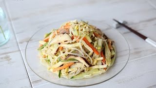 콩나물겨자채( Bean sprouts and Vegetables with Mustard Sauce / マスタードソースの豆もやし冷菜)