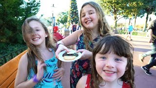 Christmas Fun at Epcot Cookie Taste Test! Fun Family Three Florida Vacation Vlog