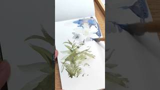 White Lily Watercolor Quick Sketch #watercolor