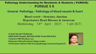 Pursue 24A (Uploaded): Pathology of blood vessels & heart -Session 1