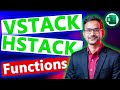 Vstack and Hstack Functions | Vstack and Hstack Formulas | Vstack and Hstack Full Tutorials | #excel