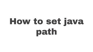 How to set java path | Beginners Tutorials(Hindi/urdu)