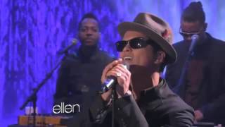 Bruno Mars Performs 'It Will Rain' Live On Ellen Degeneres