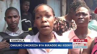 Omuliro gwokeezza bya Bukadde mu Kisenyi.