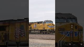 UP 7053 (FEAT CSX 4568) EB ZLBDV MP 737 DAGGETT NEEDLES SUB 1-20-2024 #train #freight #railroad