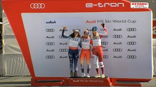 AUDI FIS Ski World Cup finals - Saalbach women's Super G - Globe award ceremony, March 22, 2024
